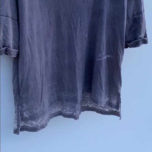 Tokyo Darling Gray Tie Dye front Crop tee - Picture 5 of 8